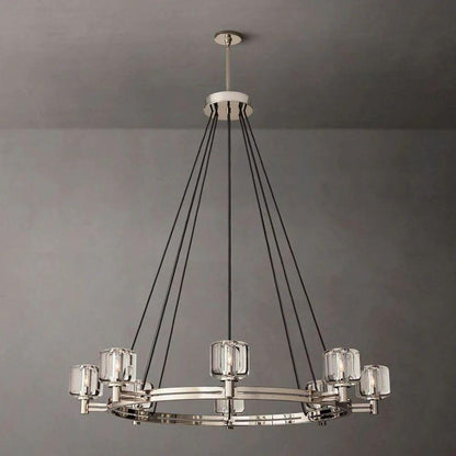 Demaret Crystal Round Chandelier 48'' - Dawn Lamps