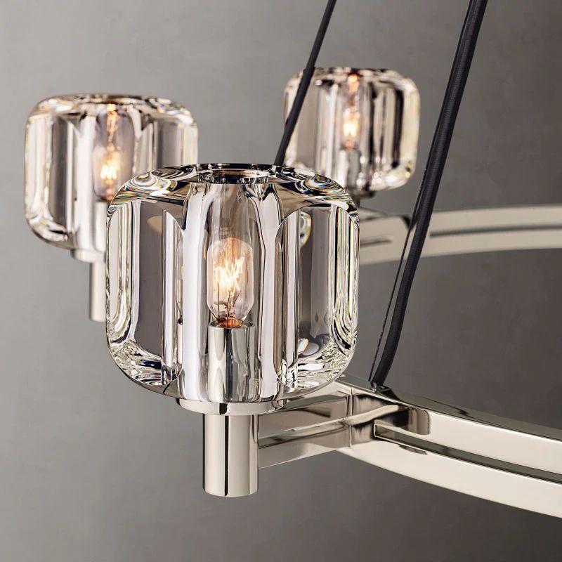 Demaret Crystal Round Chandelier 60'' - Dawn Lamps