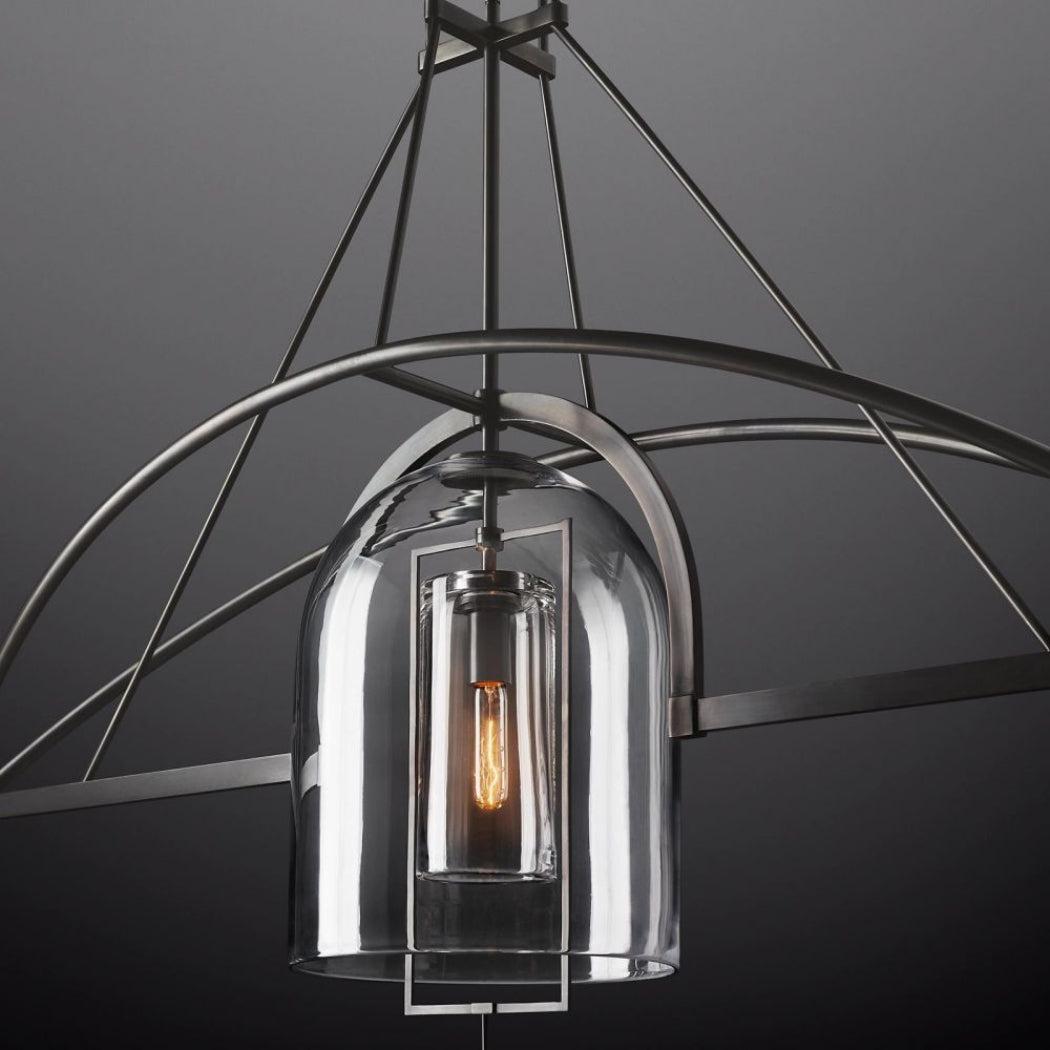 Fulcrum Linear Chandelier 61" 3 Lights - Dawn Lamps