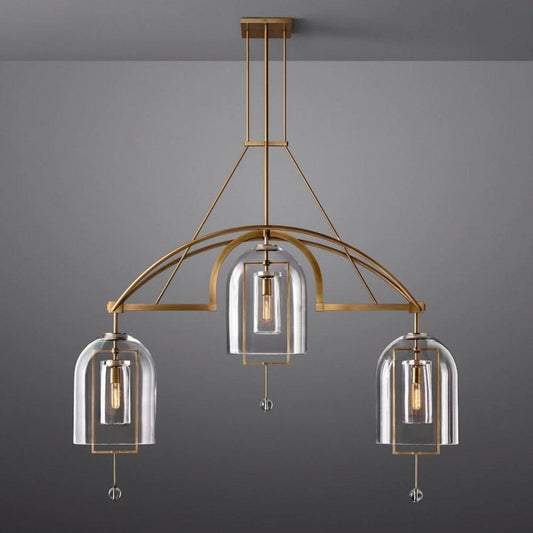 Fulcrum Linear Chandelier 61" 3 Lights - Dawn Lamps