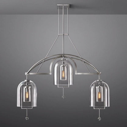 Fulcrum Linear Chandelier 61" 3 Lights - Dawn Lamps