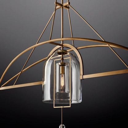 Fulcrum Linear Chandelier 61" 3 Lights - Dawn Lamps