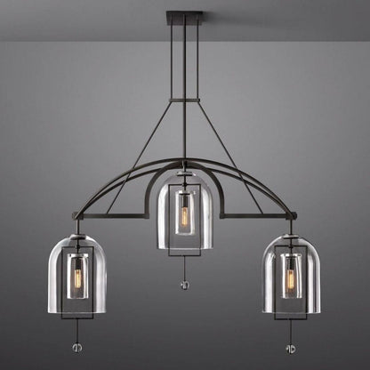 Fulcrum Linear Chandelier 61" 3 Lights - Dawn Lamps