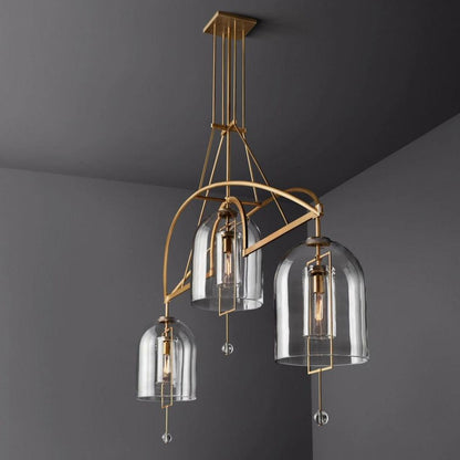 Fulcrum Linear Chandelier 85" 3-Lights - Dawn Lamps