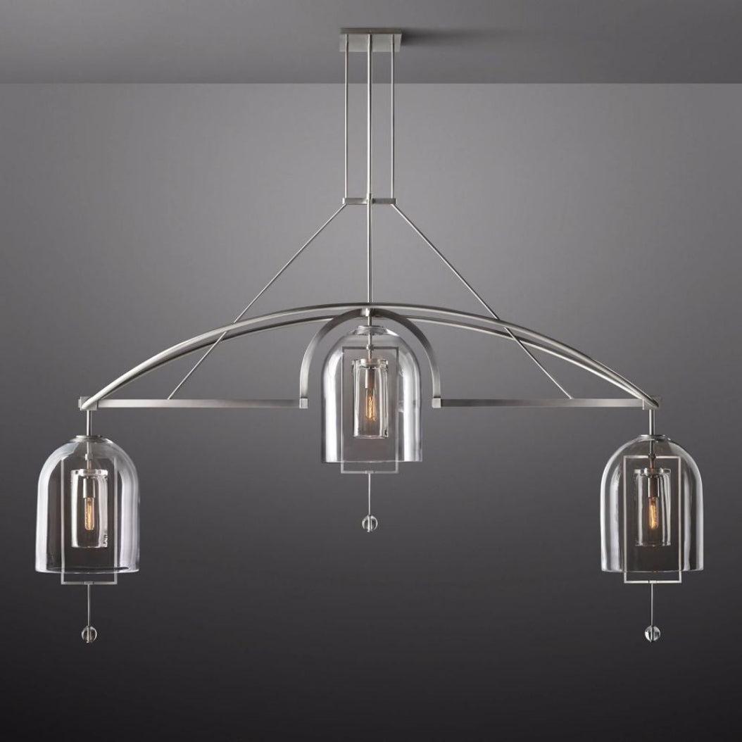 Fulcrum Linear Chandelier 85" 3-Lights - Dawn Lamps