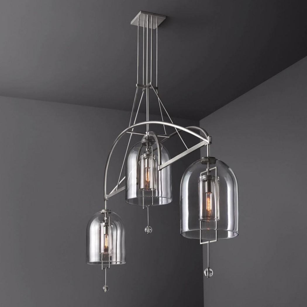 Fulcrum Linear Chandelier 61" 3 Lights - Dawn Lamps