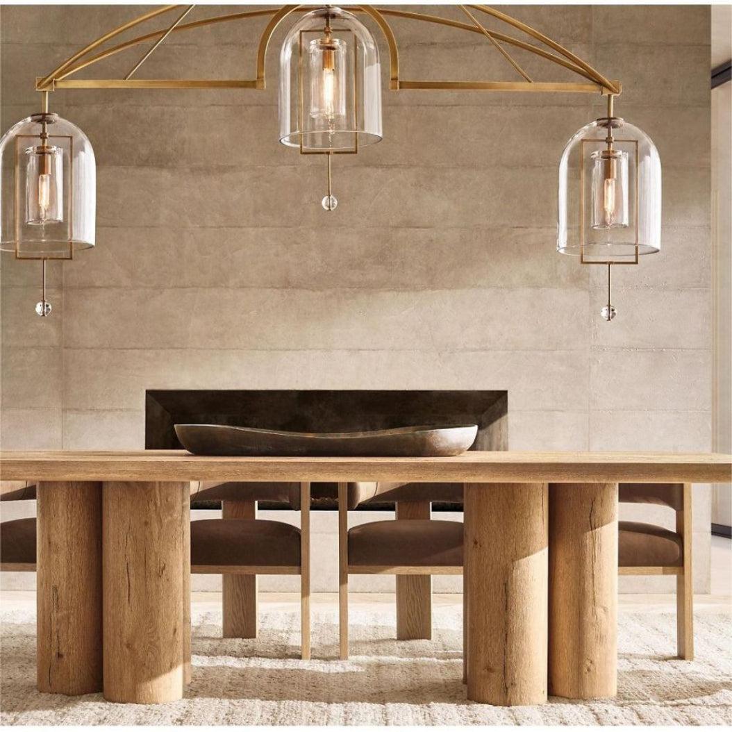 Fulcrum Linear Chandelier 85" 3-Lights - Dawn Lamps