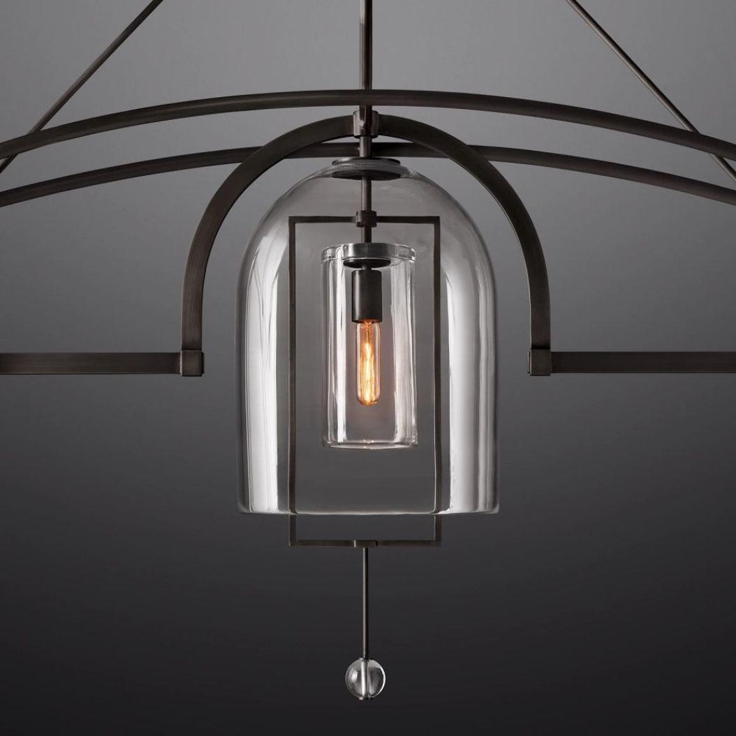 Fulcrum Linear Chandelier 85" 3-Lights - Dawn Lamps