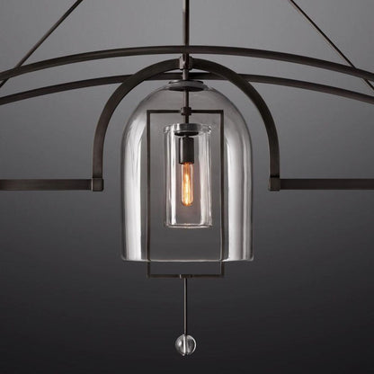 Fulcrum Linear Chandelier 85" 3-Lights - Dawn Lamps