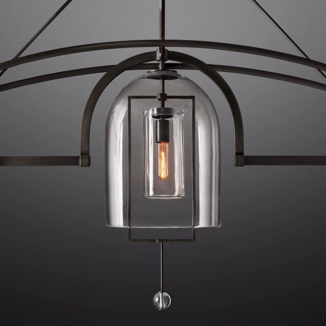 Fulcrum Linear Chandelier 61" 3 Lights - Dawn Lamps