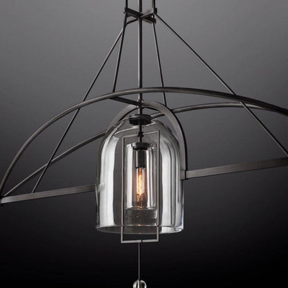 Fulcrum Linear Chandelier 85" 3-Lights - Dawn Lamps