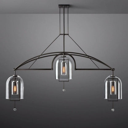 Fulcrum Linear Chandelier 85" 3-Lights - Dawn Lamps