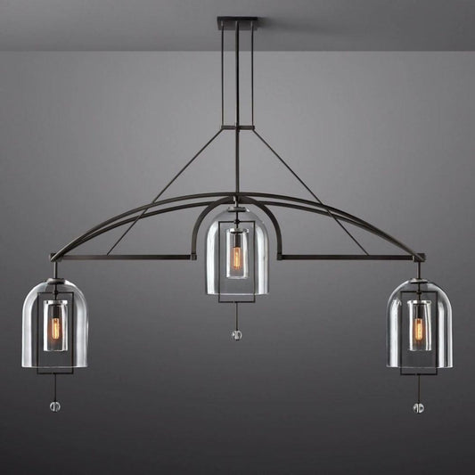 Fulcrum Linear Chandelier 85" 3-Lights - Dawn Lamps