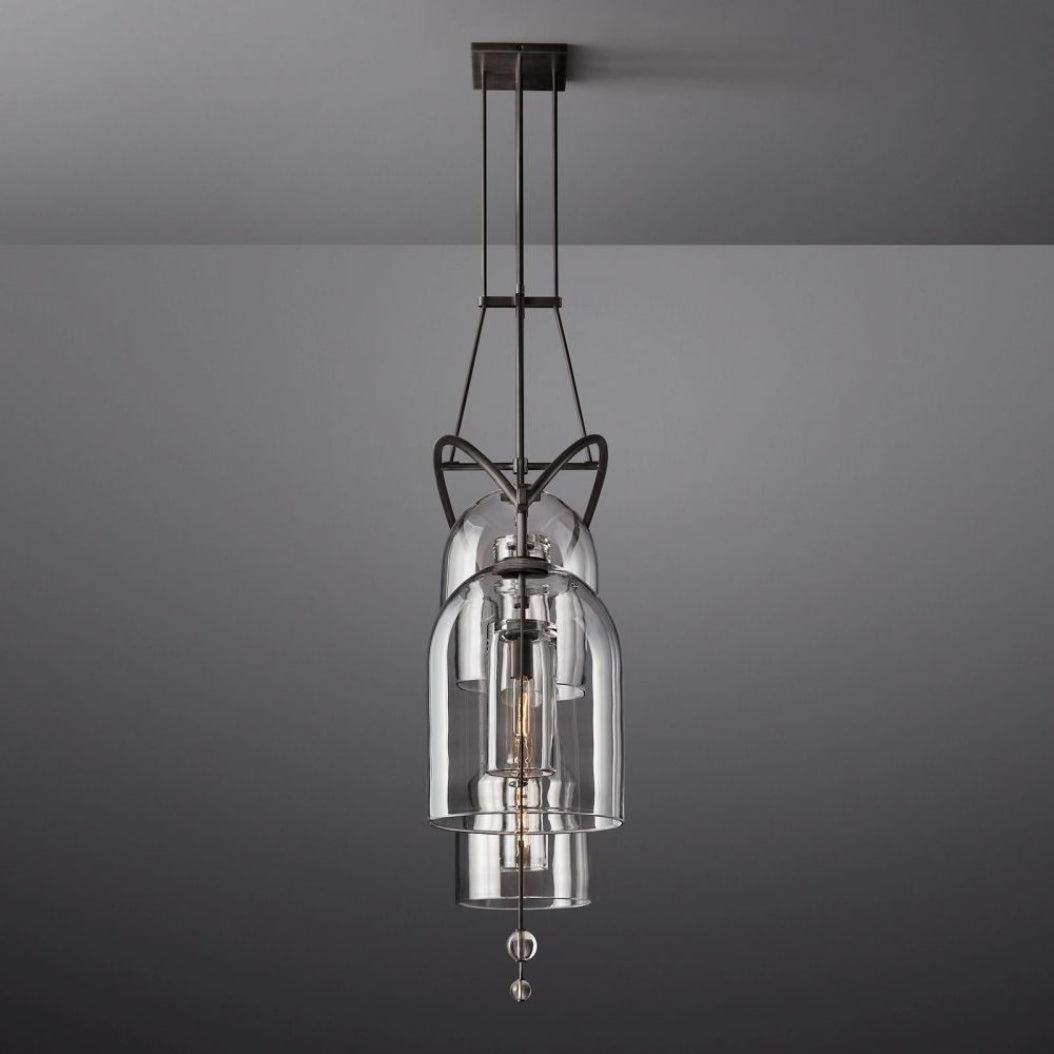 Fulcrum Linear Chandelier 85" 3-Lights - Dawn Lamps
