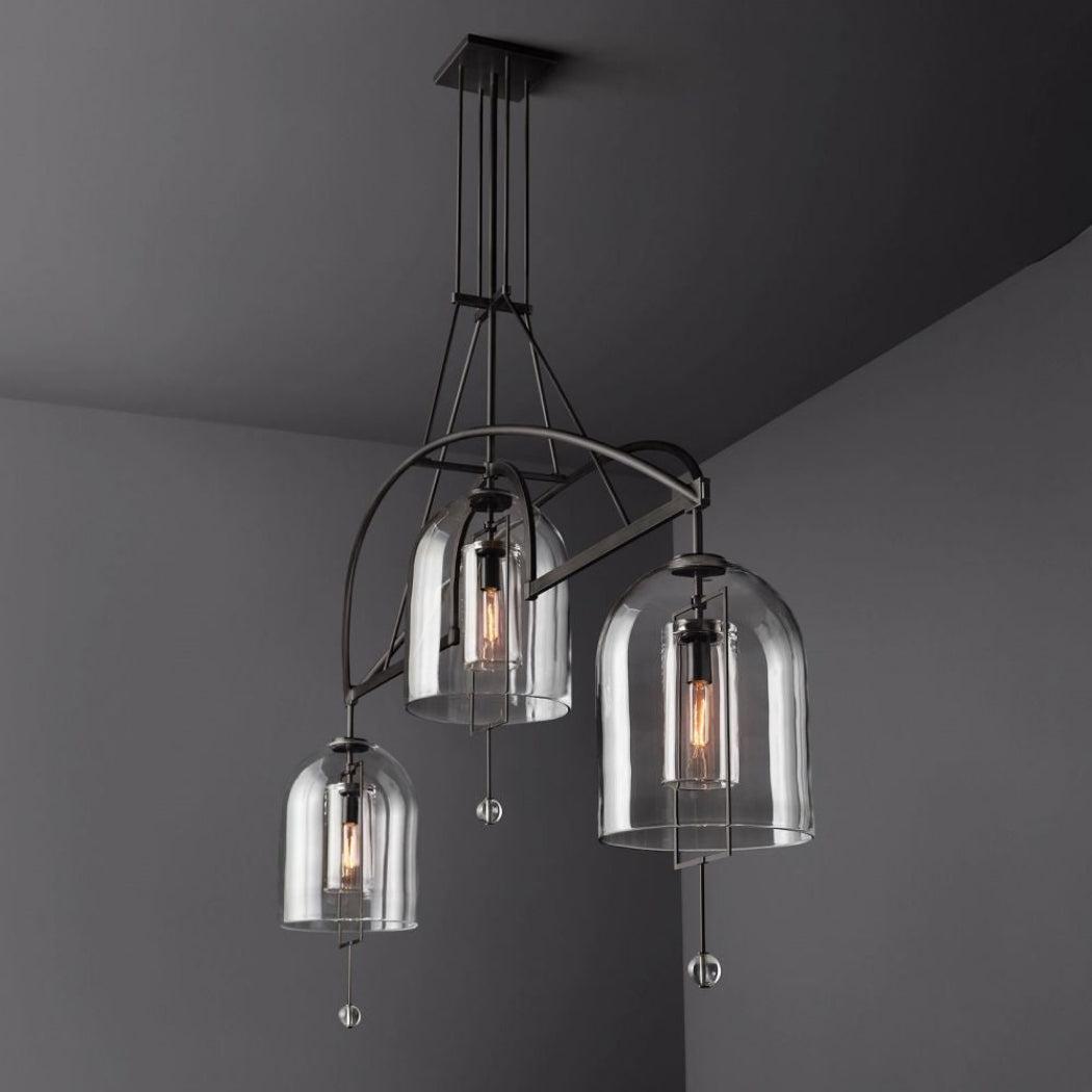 Fulcrum Linear Chandelier 61" 3 Lights - Dawn Lamps