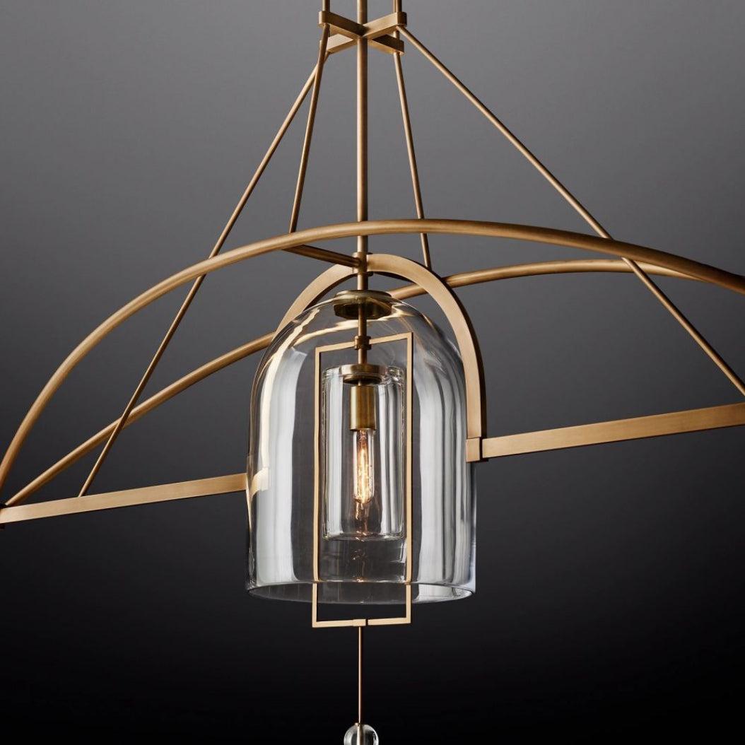 Fulcrum Linear Chandelier 85" 3-Lights - Dawn Lamps