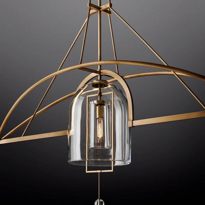 Fulcrum Linear Chandelier 85" 3-Lights - Dawn Lamps