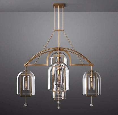 Fulcrum Round Chandelier 61" 5-Lights - Dawn Lamps