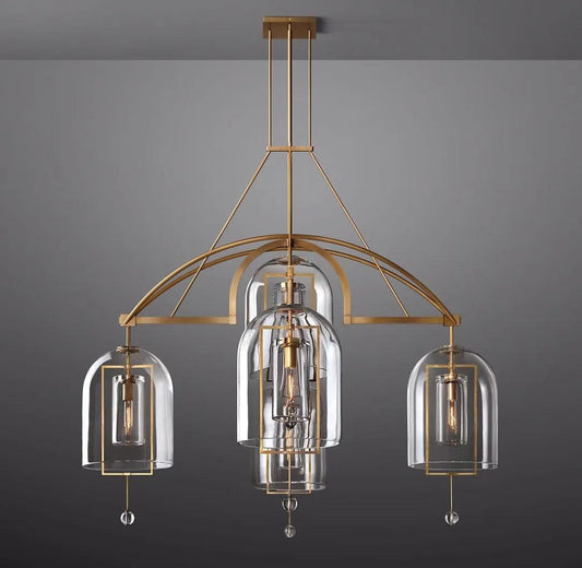Fulcrum Round Chandelier 61" 5-Lights - Dawn Lamps