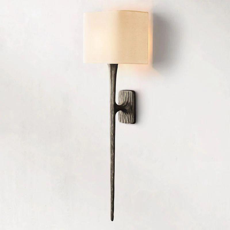 Thadeus Grand Shaded Wall Sconce - Dawn Lamps