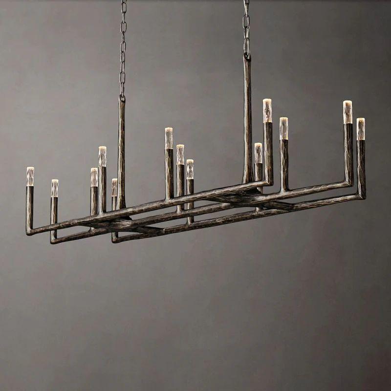 Thadeus Linear Chandelier 72” - Dawn Lamps