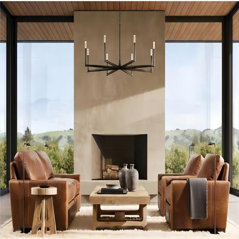 Thadeus Round Chandelier 72” - Dawn Lamps