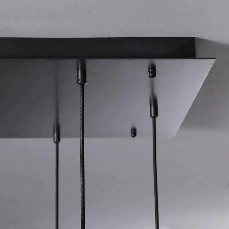 Rain Glass Modern Rectangular Chandelier 54" - Dawn Lamps