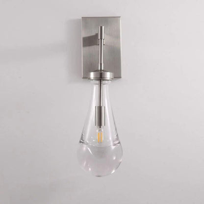 Rain Glass Wall Sconce Rod - Dawn Lamps