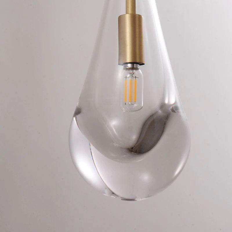 Rain Glass Wall Sconce Rod - Dawn Lamps
