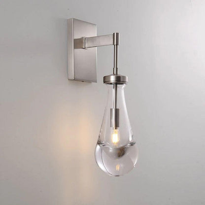 Rain Glass Wall Sconce Rod - Dawn Lamps