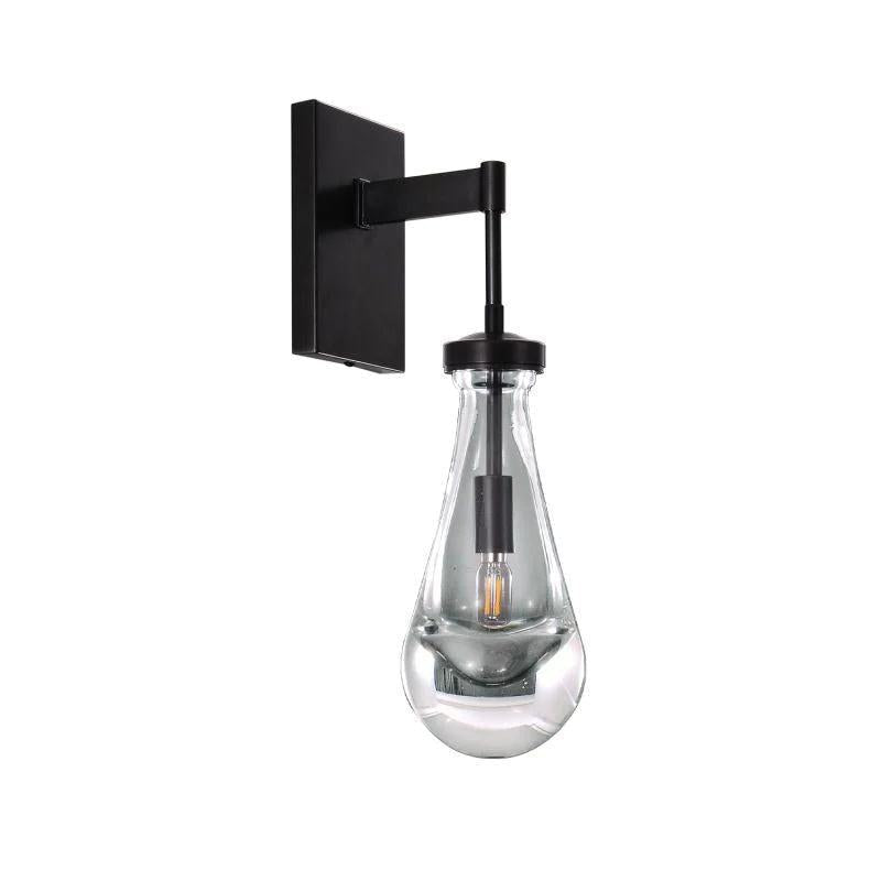 Rain Glass Wall Sconce Rod - Dawn Lamps