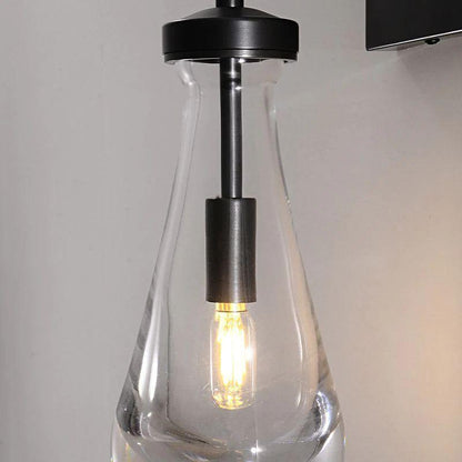 Rain Glass Wall Sconce Rod - Dawn Lamps