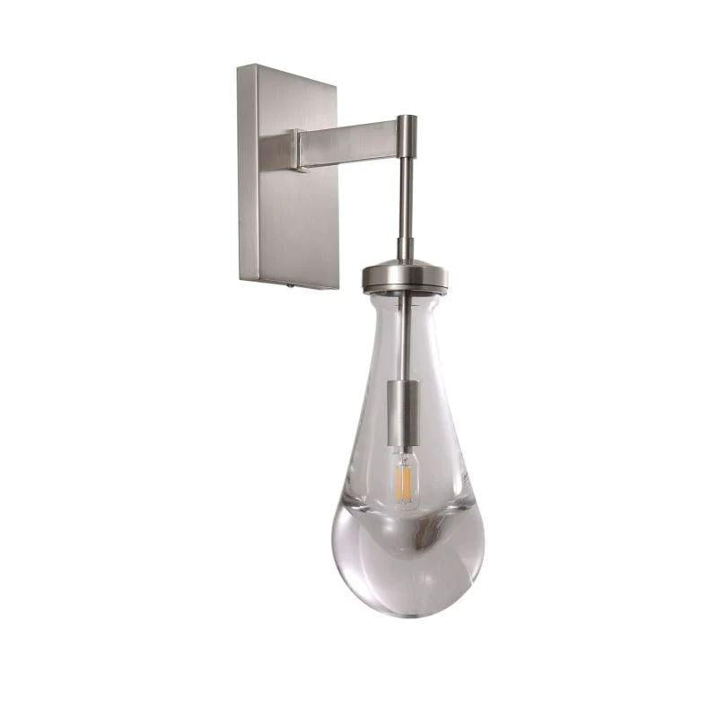 Rain Glass Wall Sconce Rod - Dawn Lamps