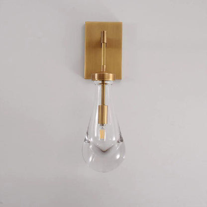 Rain Glass Wall Sconce Rod - Dawn Lamps