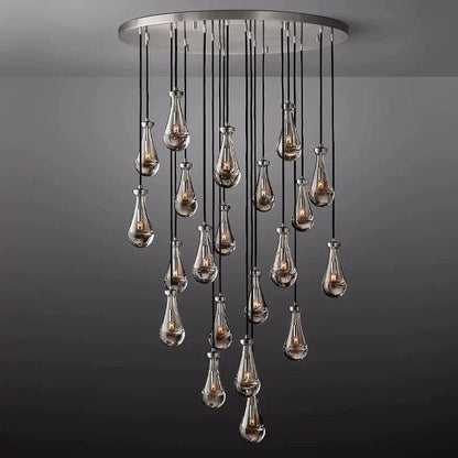 Rain Round Chandelier 47" - Dawn Lamps