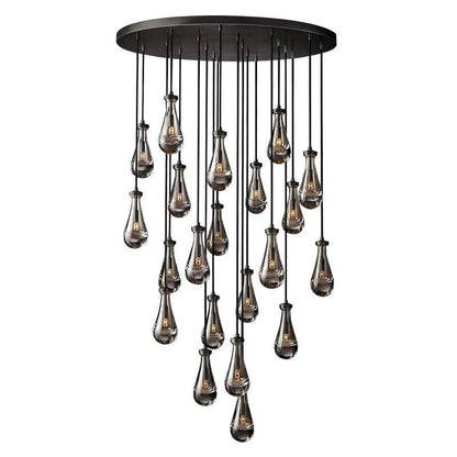 Rain Round Chandelier 47" - Dawn Lamps