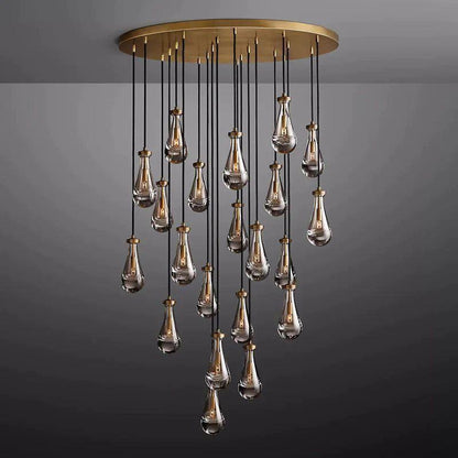 Rain Round Chandelier 47" - Dawn Lamps