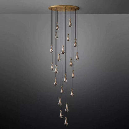 Rain Round Chandelier 47" - Dawn Lamps