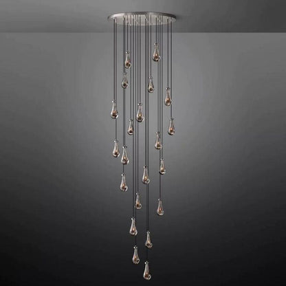 Rain Round Chandelier 47" - Dawn Lamps