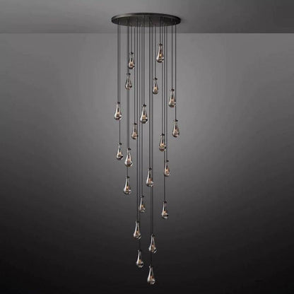 Rain Round Chandelier 47" - Dawn Lamps