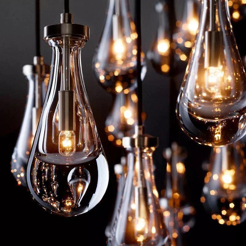Rain Round Chandelier 47" - Dawn Lamps