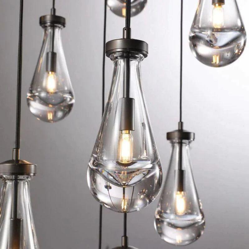 Rain Round Chandelier 47" - Dawn Lamps