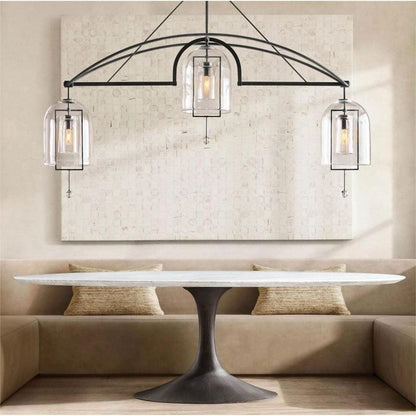 Fulcrum Linear Chandelier 61" 3 Lights - Dawn Lamps