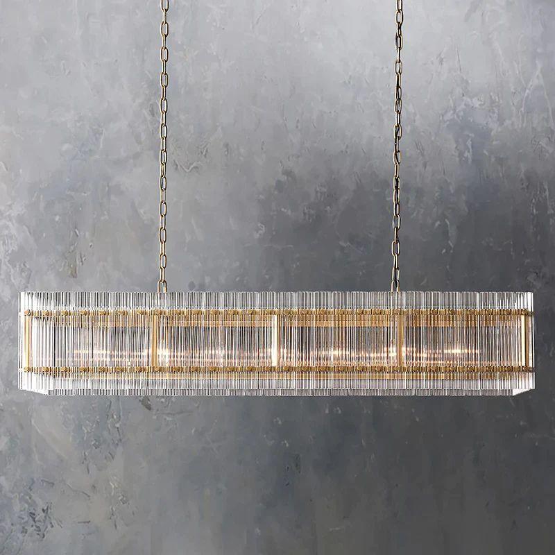 San Marco Rectangular Chandelier 54" - Dawn Lamps
