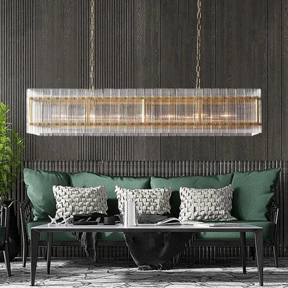 San Marco Rectangular Chandelier 54" - Dawn Lamps