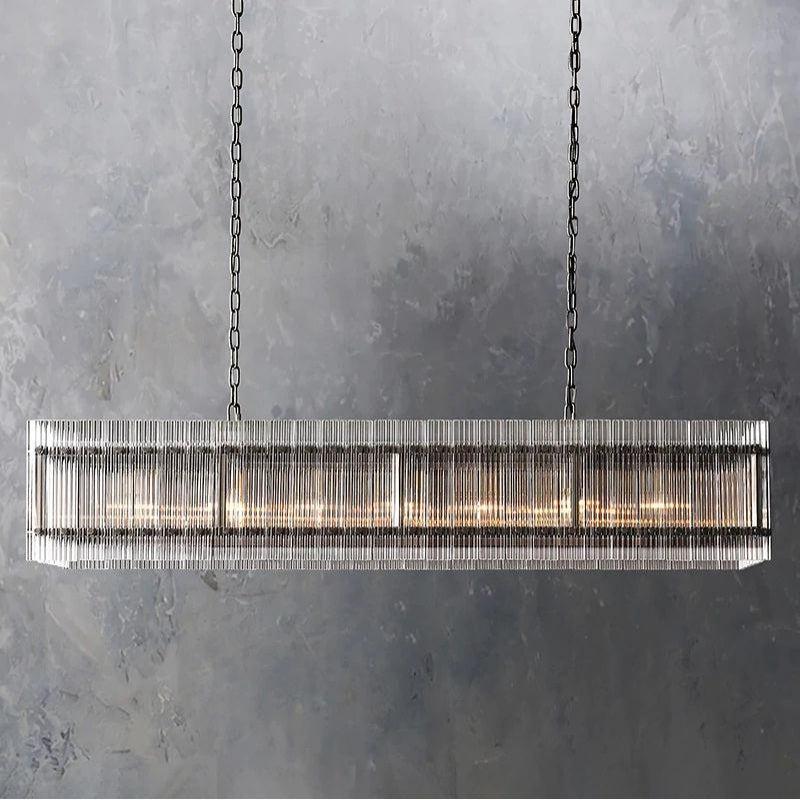 San Marco Rectangular Chandelier 54" - Dawn Lamps