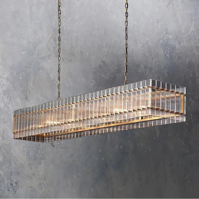 San Marco Rectangular Chandelier 72" - Dawn Lamps