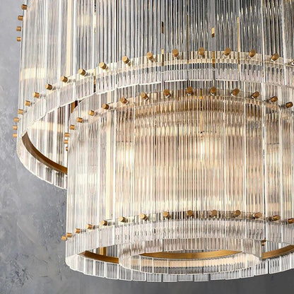San Marco Two-tier Luxury Round Chandelier 37" - Dawn Lamps