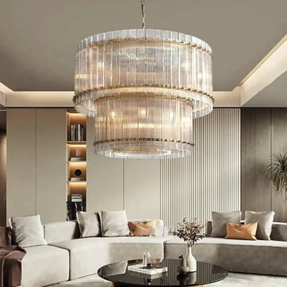 San Marco Two-tier Luxury Round Chandelier 37" - Dawn Lamps