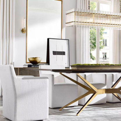 San Marco Rectangular Chandelier 54" - Dawn Lamps